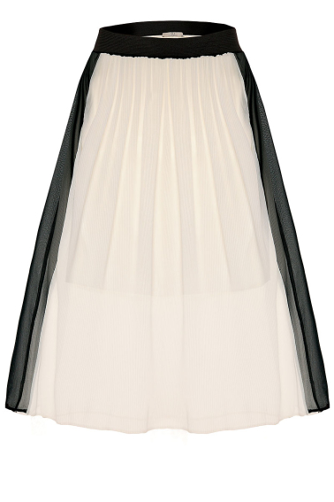 Biała spódnica z lampasami Narcyza.